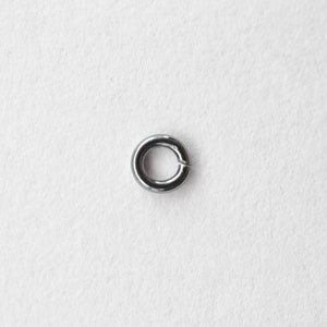 50pcs - Oxidized .925 Sterling Silver 3.5mm Open Jump Rings 20ga, Made in India, SS37