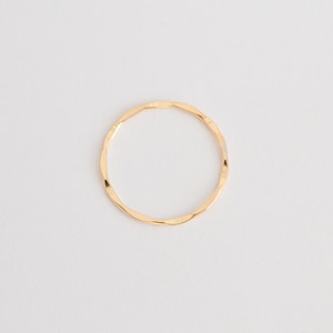 ONE 14K Gold Filled 21mm Hammered Connector Ring GC58