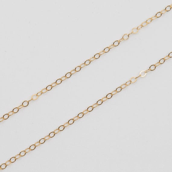 Cable Chain Necklace 14k Gold-filled - Made in the USA Cable Chain Necklace 14k Gold-filled - Made in the USA