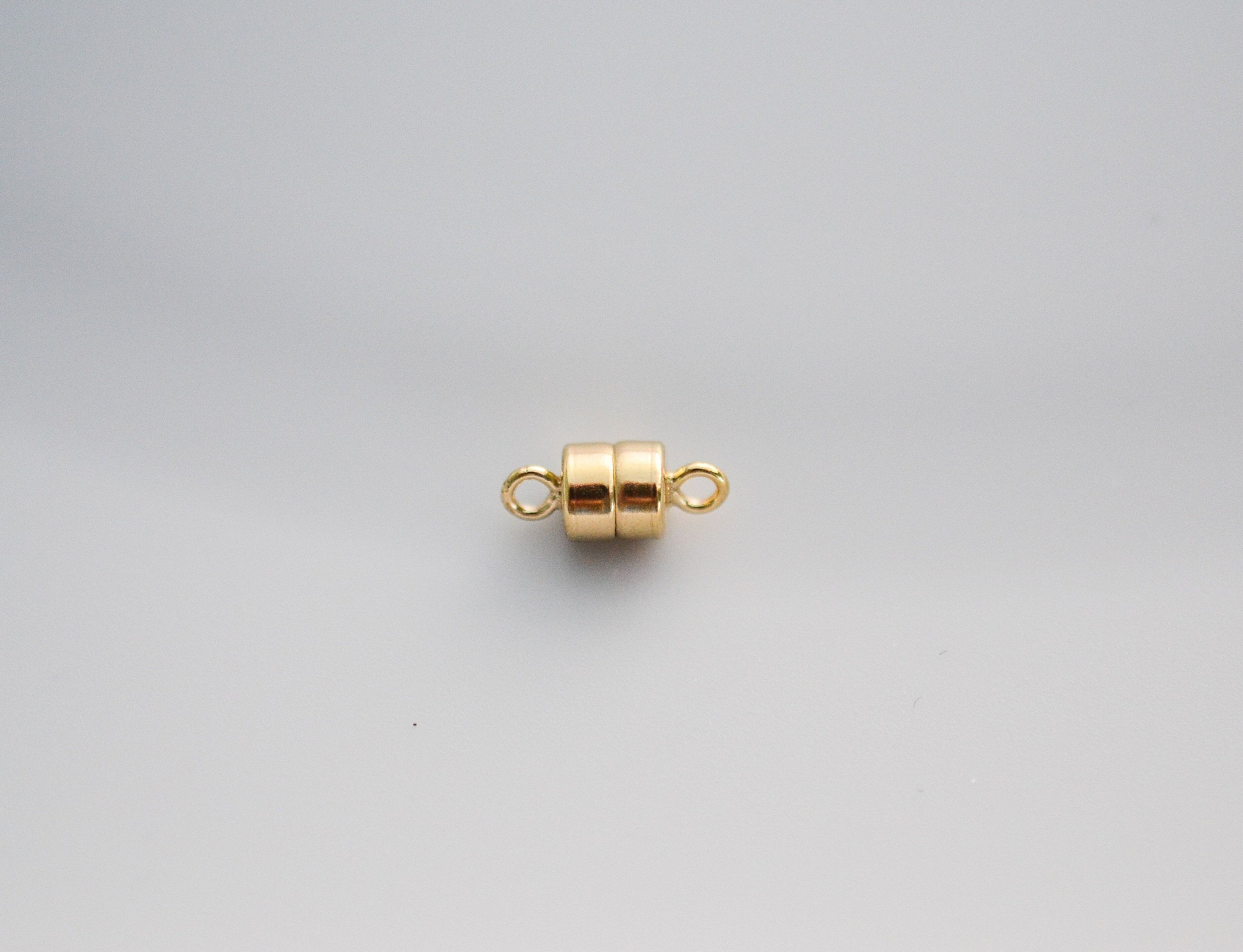 Wholesale Rice Barrel Magnetic Clasps 14kt Gold Vermeille