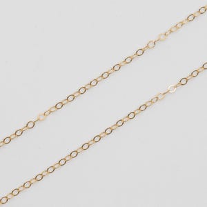 3 Feet - 14K Gold Filled Cable Chain - Custom Lengths Available, Made in USA, CG1