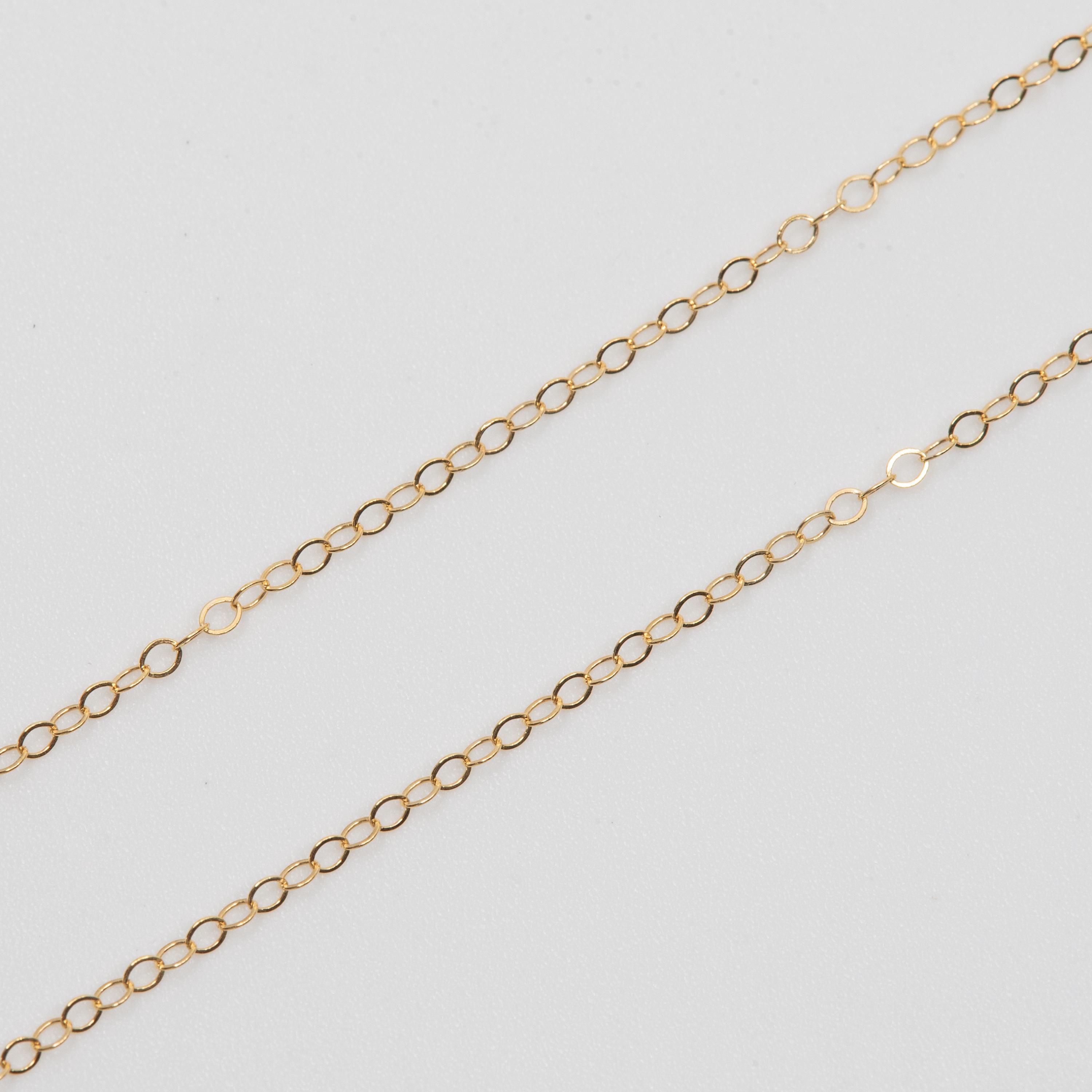 Noriko.I✾14kgf 3 Feet - 14K Gold Filled Cable Chain - Custom Lengths Available