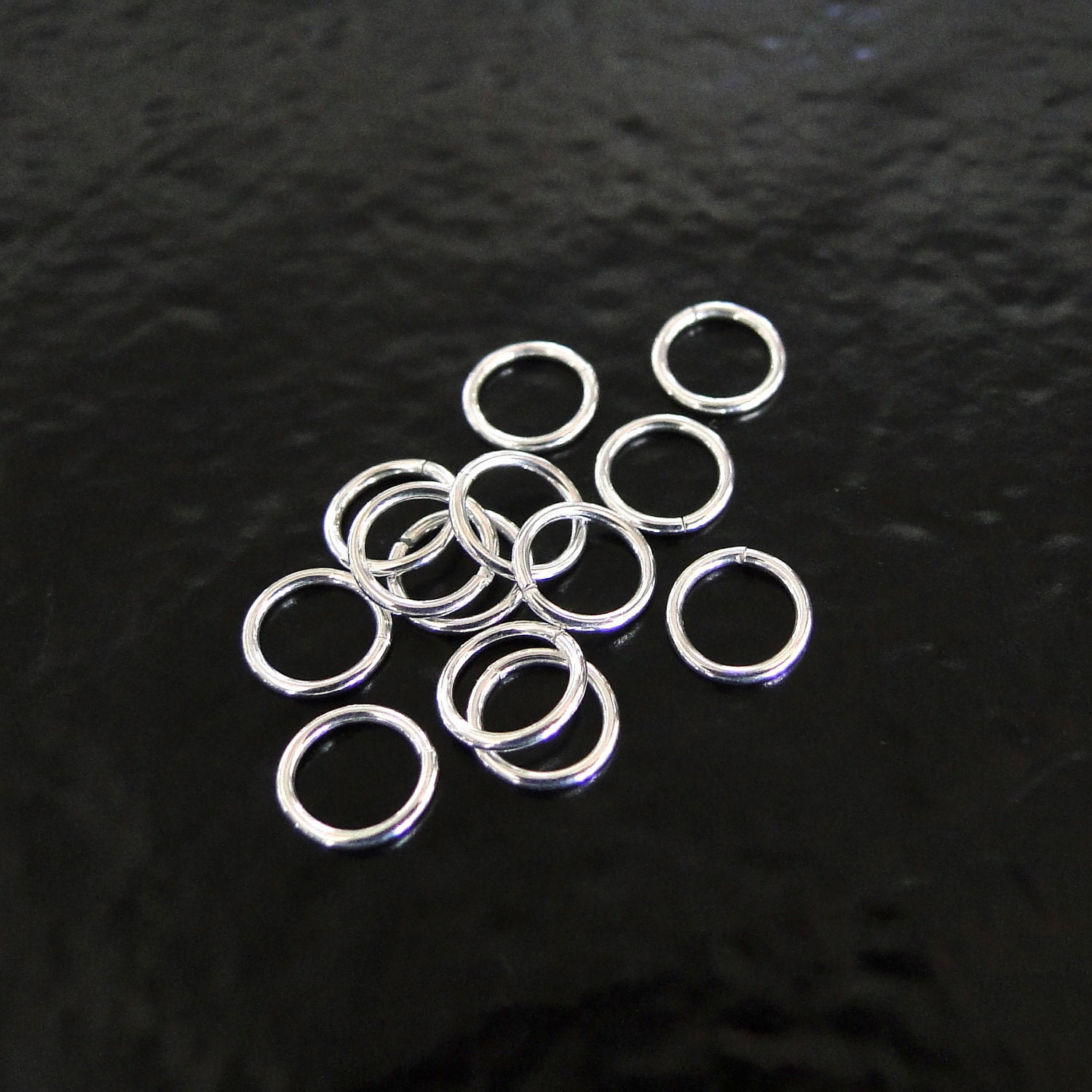 Black Jump Rings, 8mm Black Jump Rings, 10mm Black Jump, 7mm Jump Ring,  Jump Ring Pack, 