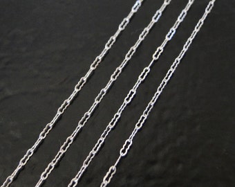 3 Feet Sterling Silver Fancy Krinkle Chain by the Foot, C50