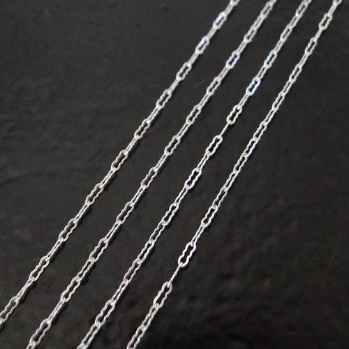 3 Feet Sterling Silver 1.3mm Rope Chain - Sold By The Foot, Made In USA, Unbranded