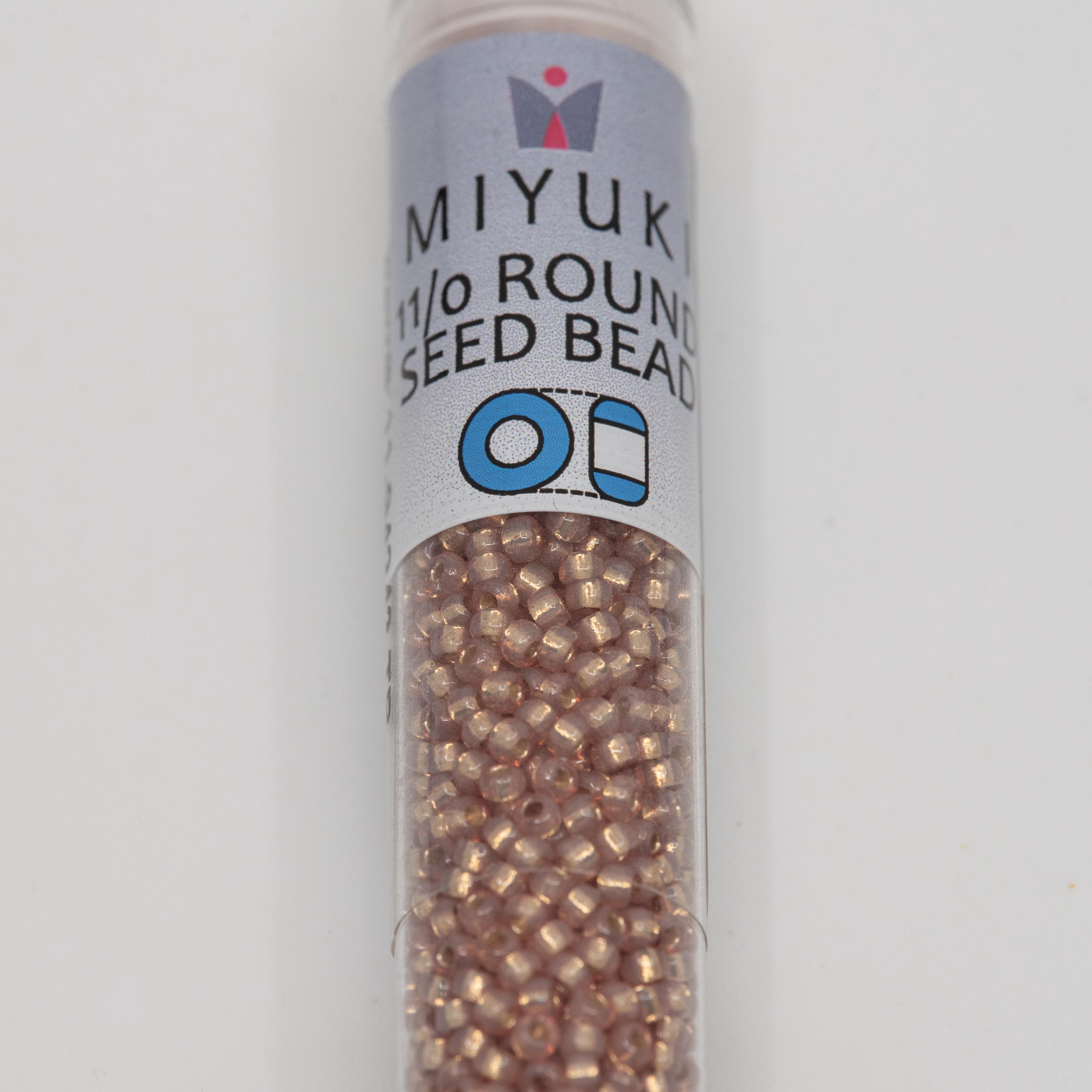 【墨蹟】啐啄同時 Miyuki 11/0 Round Beads Duracoat Silver-lined Topaz Gold 24