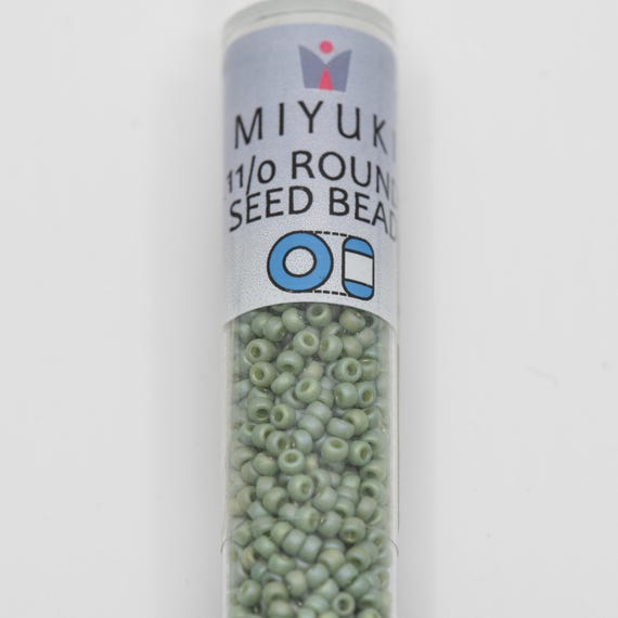 11-4698, Miyuki 22g Frost Opaque Glaze Rainbow Kiwi 11-4698, Miyuki 22g Frost Opaque Glaze Rainbow Kiwi