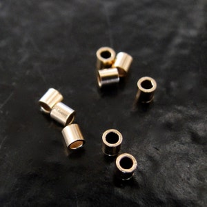 Gold Filled Crimp Beads 2x2mm, Made in China, GC87