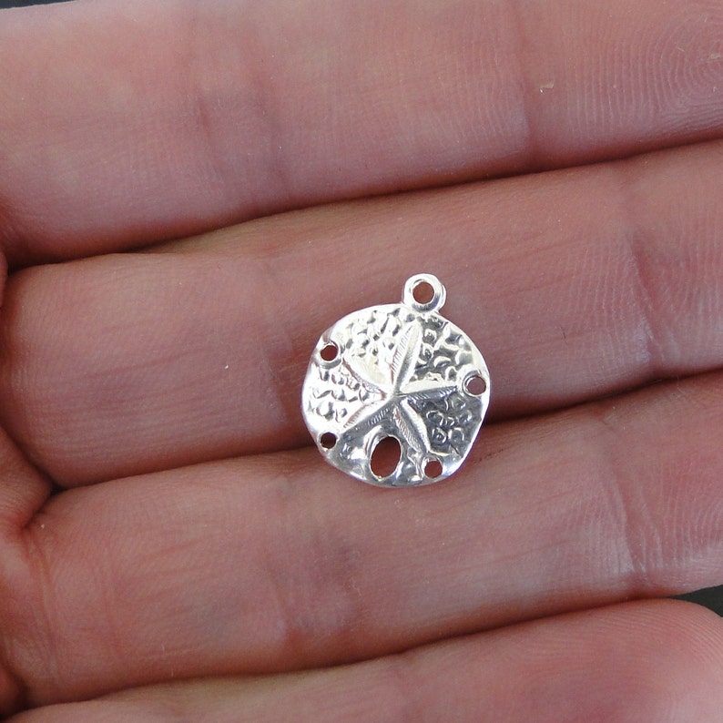 5 Pcs Sterling Silver Sand Dollar Charms Made in USA SC5 Etsy