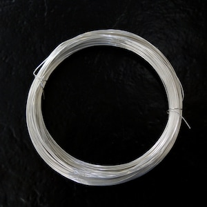 Sterling Silver Round Half Hard Wire - 16, 18, 20, 22, 24, 26 gauge, Made in USA