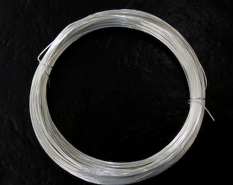 Sterling Silver Round Half Hard Wire - 16, 18, 20, 22, 24, 26 gauge, Made in USA