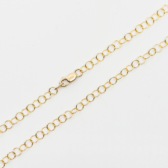32インチ 14Kゴールドフィルドケーブルチェーンネックレス - 3.6 mm