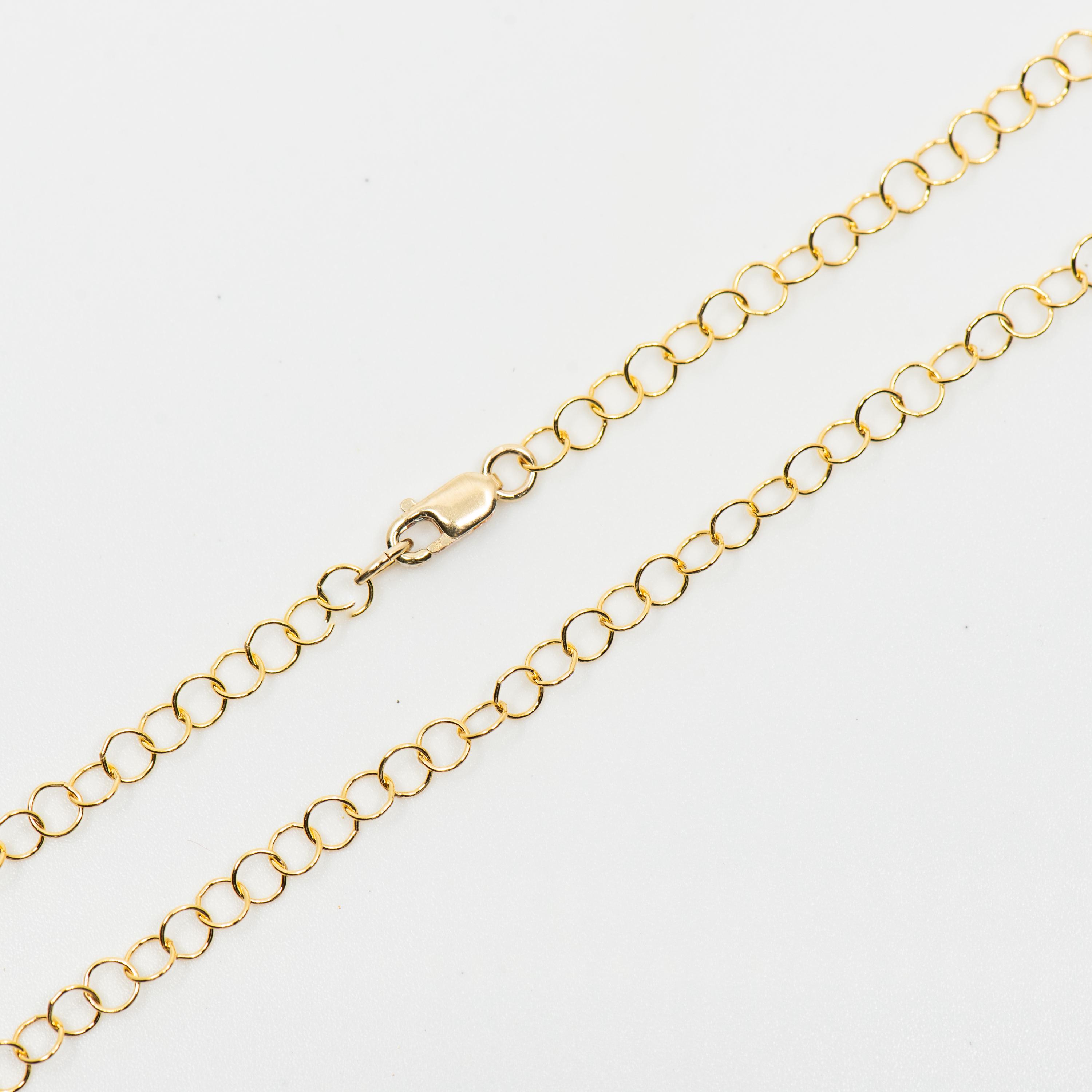 14Kゴールド 17インチ 14Kゴールドフィルドケーブルチェーンネックレス - 3.6mm