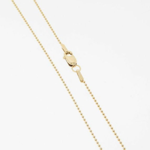 20 Inch Gold Filled 1mm Ball Chain Necklace Etsy
