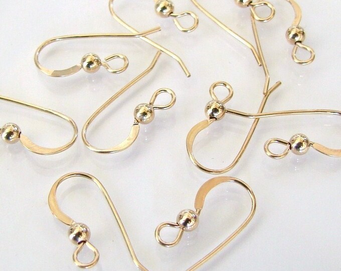 Sterling Silver Filled French Hoop Ear Wires – 18 Gauge, Sturdy, 6 Pieces (3 Pairs)