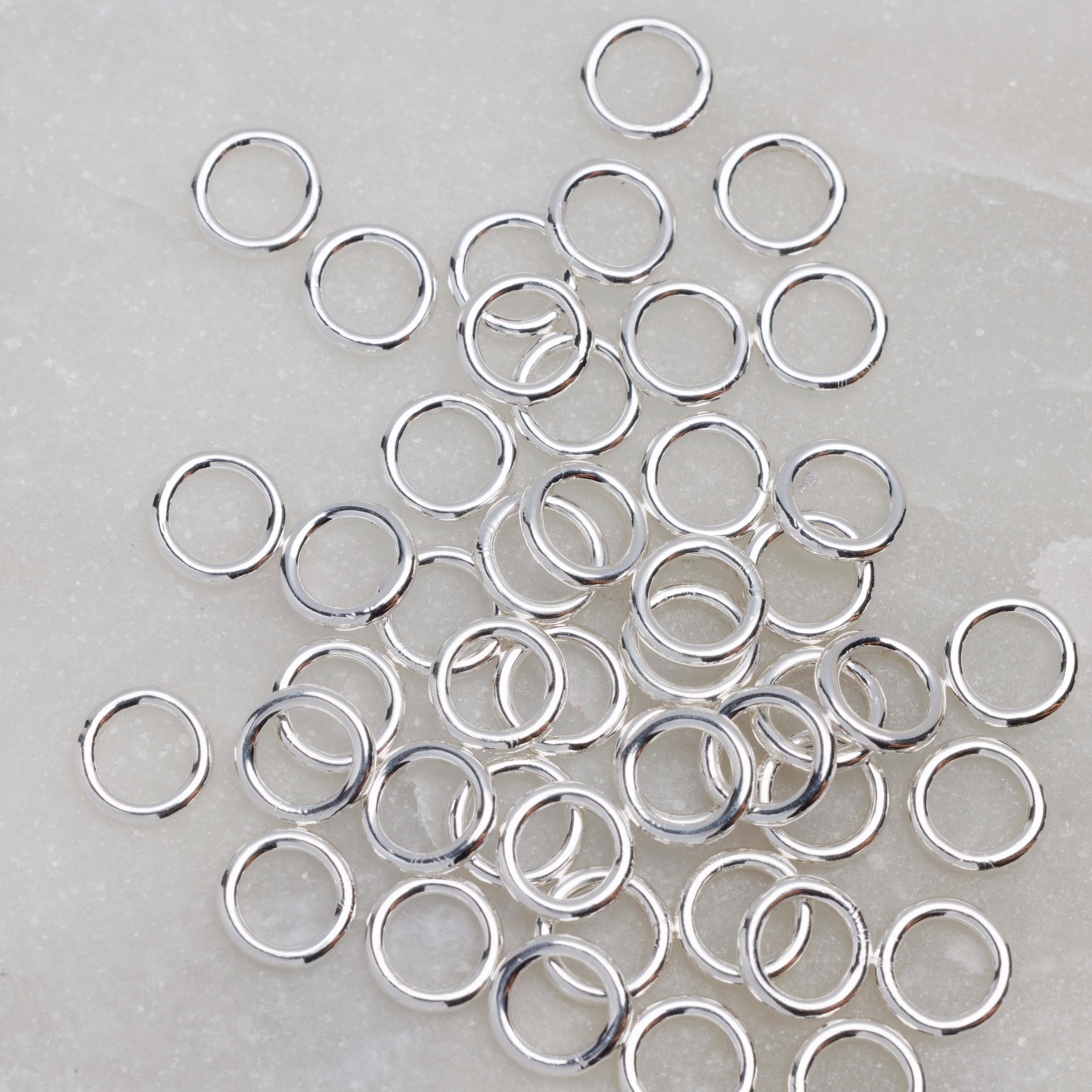 25個入り - .925スターリングシルバー 6mm クローズドジャンプリング