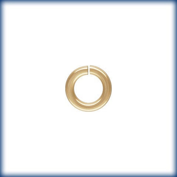 Jump Rings 14kt Gold Filled Open 2mm 3mm 4mm 6mm Inner Diameter , 4mm 5mm  6mm 8mm Outer Diameter 18, 20 & 24 Gauge 