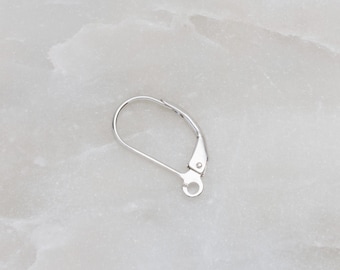 Sterling Silver Lever Backs Open Ring, SC2