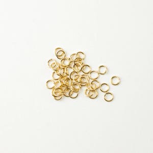 100pcs 14K Gold Filled 5mm Open Jump Rings 20 Gauge, Made in USA, GF13