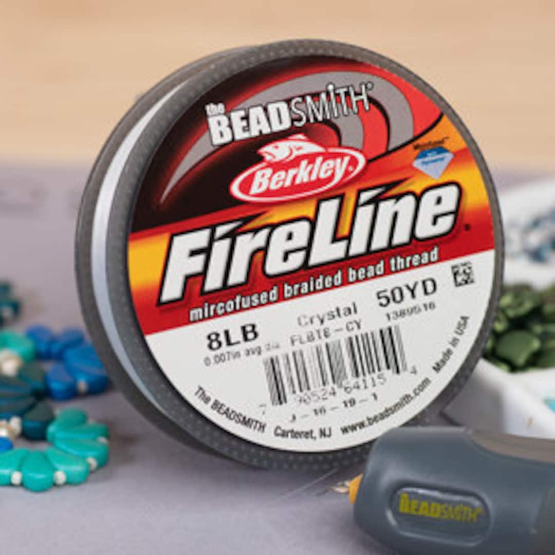 8 LB Fireline Crystal .007 IN/.17MM Diameter 50 Yards, the Beadsmith