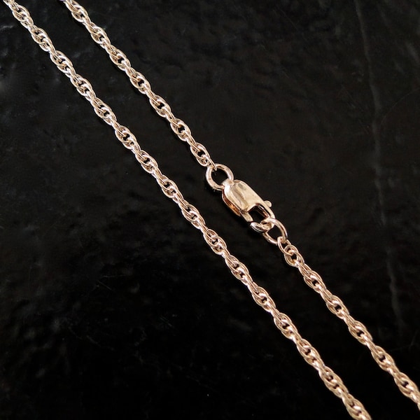 ANY Length 14K Gold Filled 1.8mm Rope Chain Necklace - Custom Lengths Available, Made in USA, C25