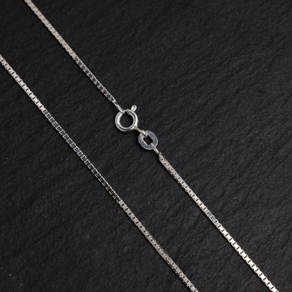 30 Inch Sterling Silver Box Chain Necklace