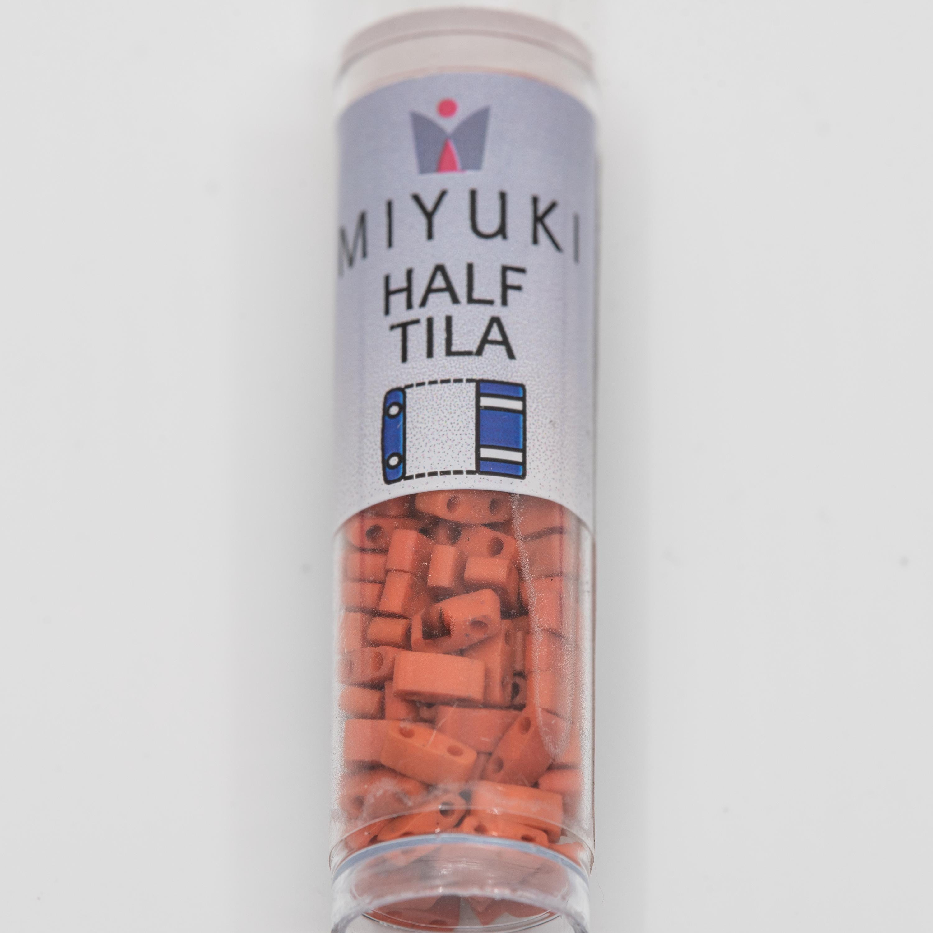 小物 miyuki Miyuki Half Tila Beads 5x2.3x1.9mm Burnt Sienna 7.8 Grams