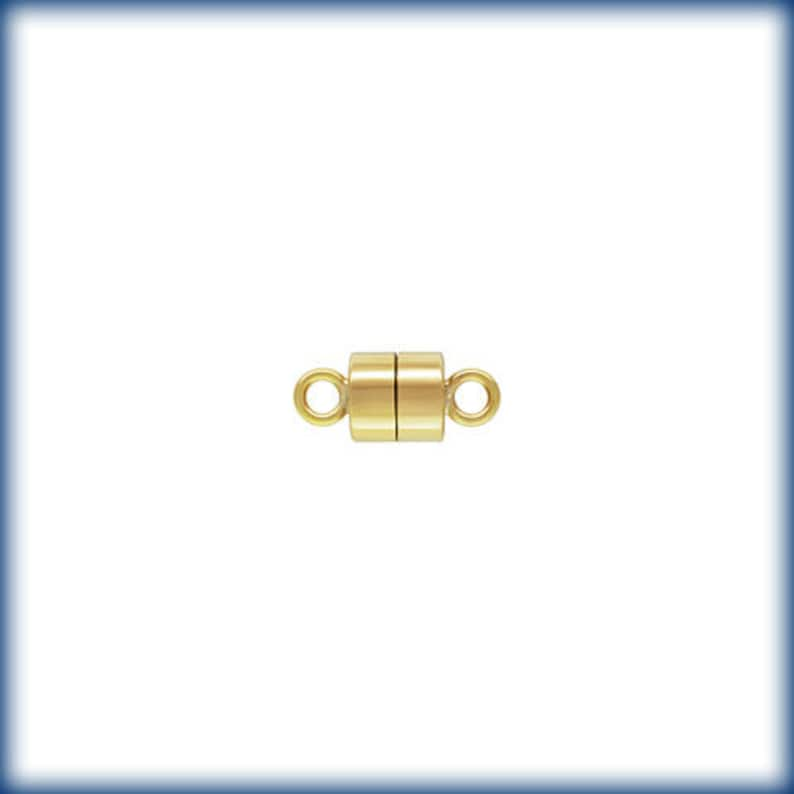 14K Gold Filled Magnetic Clasp 4.5mm, Made in USA, GF45 image 2