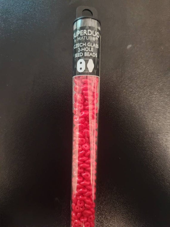 Matte Coral Red Nebula - SuperDuo, 2.5x5mm 22g Matte Coral Red Nebula - SuperDuo, 2.5x5mm 22g