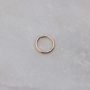 10pcs 14K Gold Filled 7mm Open Jump Rings 18 Gauge, Made in USA, GF57