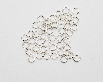 100pcs - .925 Sterling Silver 2.5mm Open Jump Rings 24ga, Made in USA, E155