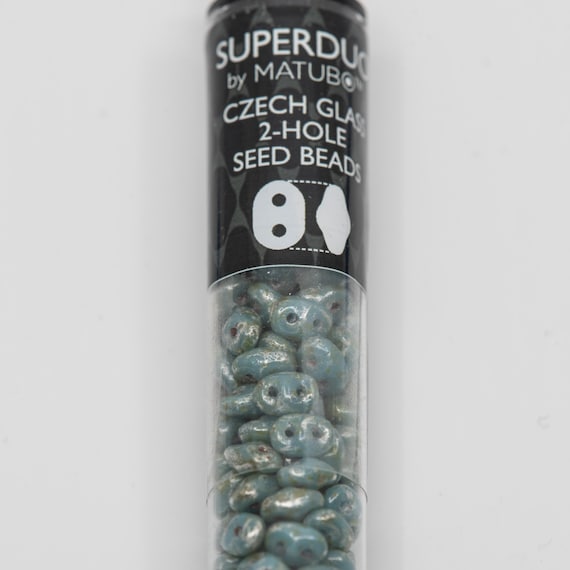 Turquoise Green Picasso - SuperDuo, 2.5x5mm 22g Turquoise Green Picasso - SuperDuo, 2.5x5mm 22g