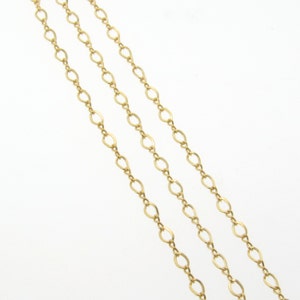 Any Length 14K Gold Filled 3x2mm Figure 8 Chain Necklace With Clasp, C9