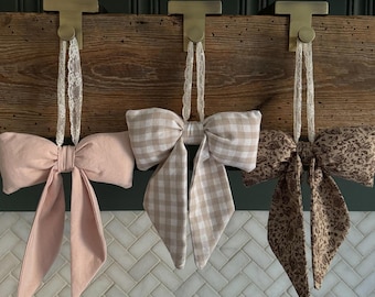 Plush Bow Sewing Pattern (PDF) | Stuffed Ornament, Garland, Stocking Accent | Beginner Sewing Tutorial