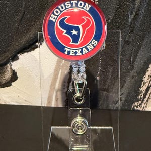 Houston Texans Football Badge Reel Nurse Badge Reel Medical Badge Reel Football Badge Reel Sports Badge Reel