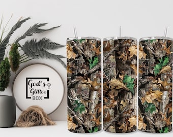 Vaso delgado de camuflaje de 20 oz
