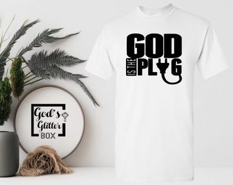 Camisetas Dios es el enchufe