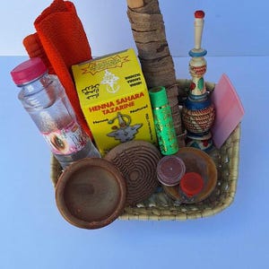the secrets of the Moroccan hammam basket, Moroccan heritage gift basket, elegance and beauty with a Moroccan touch, Moroccan culture