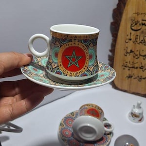 regalo marocchino unico \ scatola di dolci e tazze tradizionali \ scatola regalo marocchino \ regalo per lei \ regalo per la casa \ regalo per papà \ regalo per mamma \ caffè