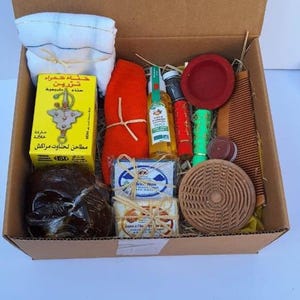 Moroccan Hammam spa gift box \ Natural body care with Argan oil, henna, aker fassi, and more\ spa gift for her \ mother's day gift\ for you