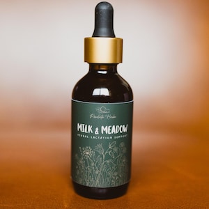 Milk & Meadow - Organic herbal lactation support for milk supply - 2 oz.
