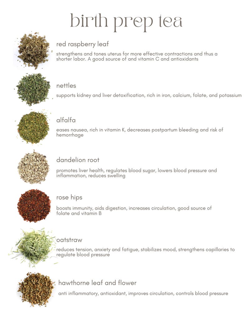 Tea Birth 100% Organic Pregnancy Tea - Blood Pressure Regulation and Liver ...