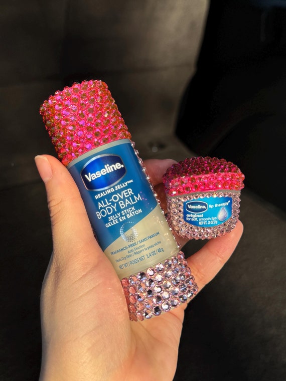 Pink Bedazzled Vaseline - Custom Bling Gift Set