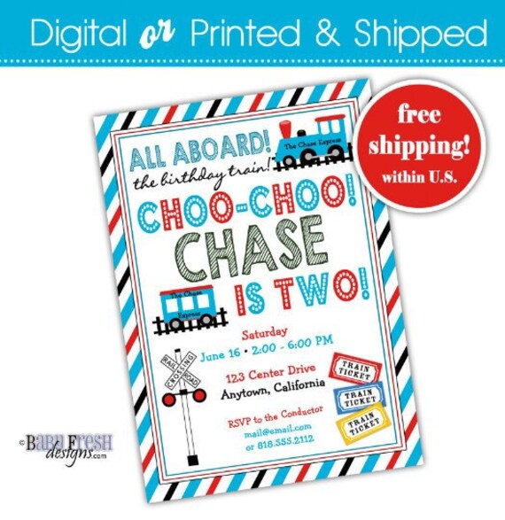 Train Birthday Invitation Choo Choo I M Two Birthday Etsy Train Birthday Invitation Choo Choo I M Two Birthday Etsy