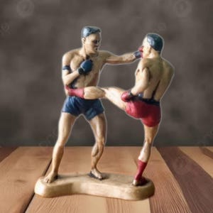 Muay Thai Figurine - Etsy