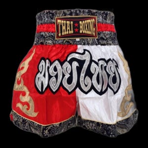 Handmade Thai Boxing Shorts – Traditional Design, Durable and Flexible for Training and Competition, 6 Colors Available