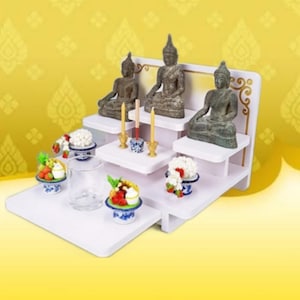 DIY Buddhist Altar Stand: Plastwood Shrine Shelf, Home Decor