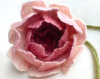 Big Felt Rose by avaFelt