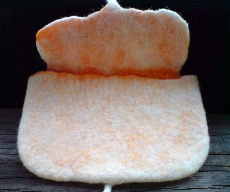 Felted Apricot Makeup Bag image 2