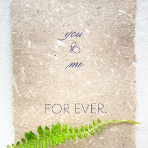 You & Me Forever Selfmade Paper Card, carte damour avec colibris image 8